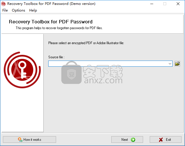 Recovery ToolBox for PDF Passwordʽ