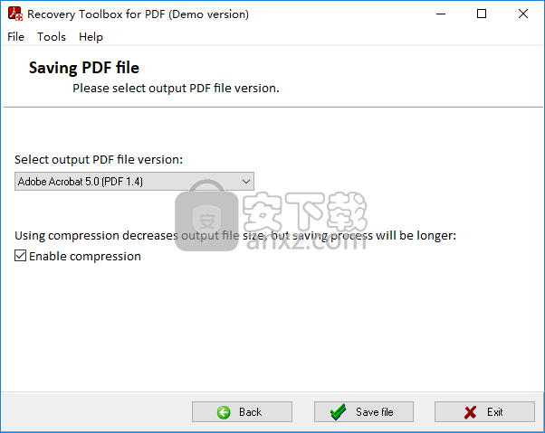 Recovery ToolBox for PDF Passwordʽ