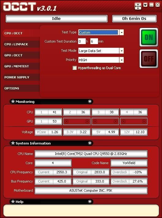 OCCT(Դ) v4.4.1°