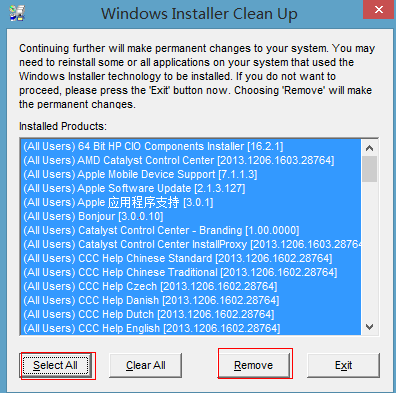 Windows Installer Clean UP V5.5 °