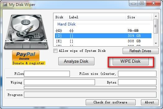 My Disk Wiper v1.10 ʽ