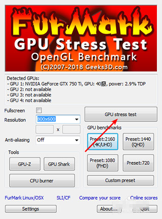 Geeks3D FurMark(Կ)v1.28.0.0°