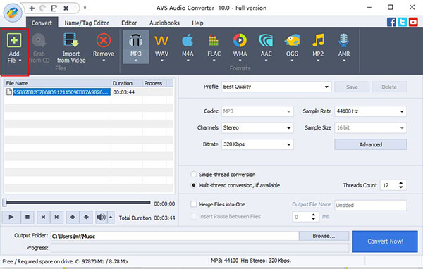 Ƶת(AVS Audio Converter) v7.2.1.528ٷ