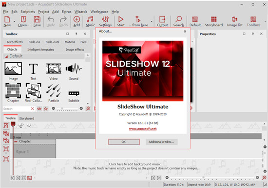 AquaSoft SlideShow Ultimate v12.3.03°