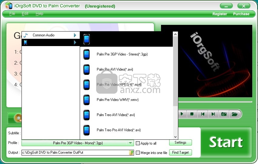 iOrgsoft DVD to Palm Converter v3.3.8ʽ