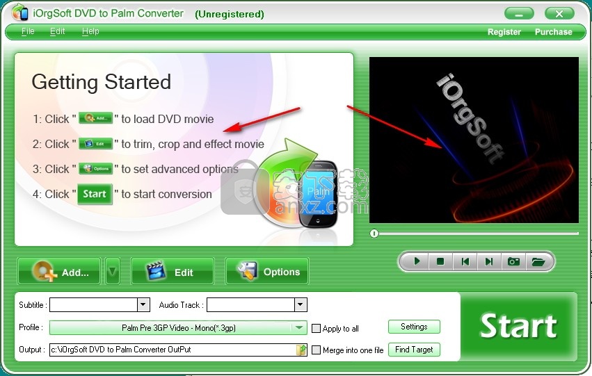 iOrgsoft DVD to Palm Converter v3.3.8ʽ