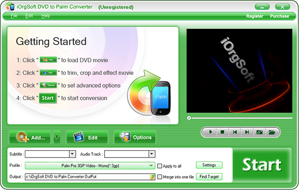 iOrgsoft DVD to Palm Converter v3.3.8ʽ