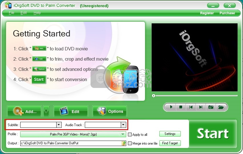 iOrgsoft DVD to Palm Converter v3.3.8ʽ