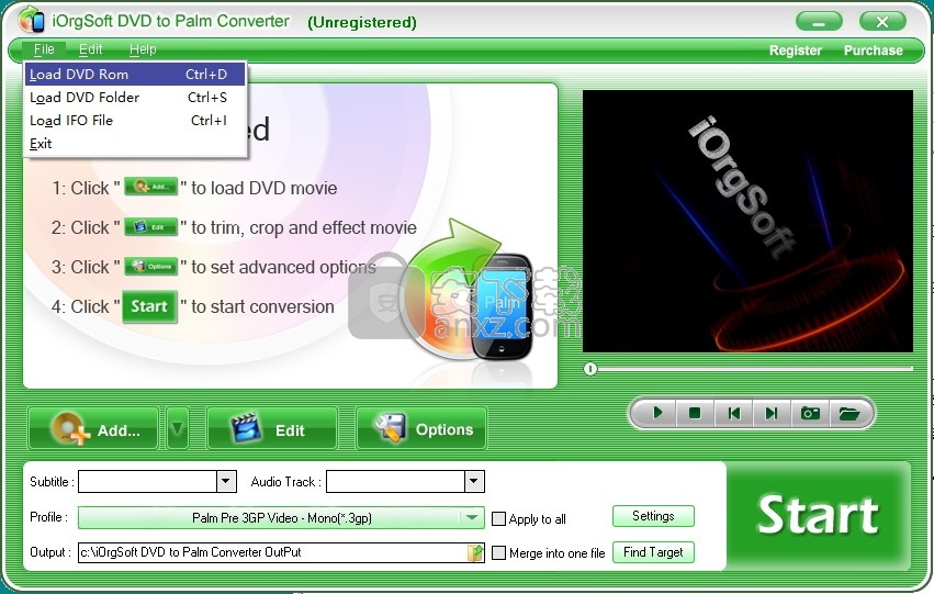 iOrgsoft DVD to Palm Converter v3.3.8ʽ