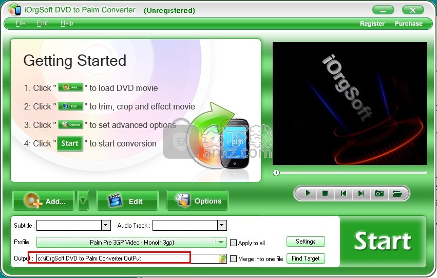 iOrgsoft DVD to Palm Converter v3.3.8ʽ