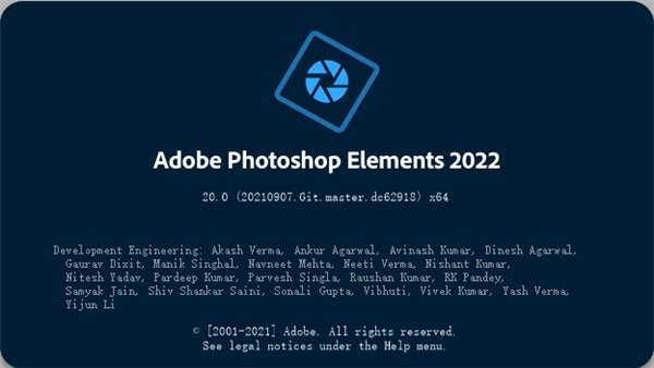 Adobe Photoshop Elements2022 v20.0°