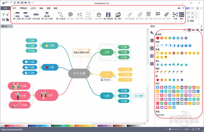 ͼ˼άͼMindMaster v7.3.0ɫ