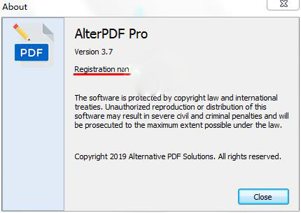 AlterPDF(PDF༭) v4.6 °