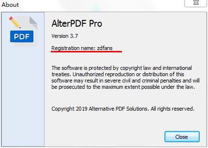 AlterPDF(PDF༭) v4.7 ƽ