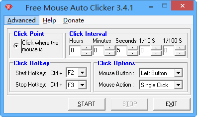 Free Mouse Auto Clicker v3.4.1