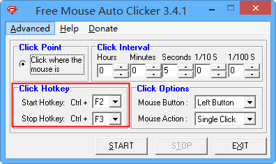 Free Mouse Auto Clicker v3.4.1