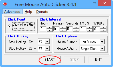 Free Mouse Auto Clicker v3.4.1