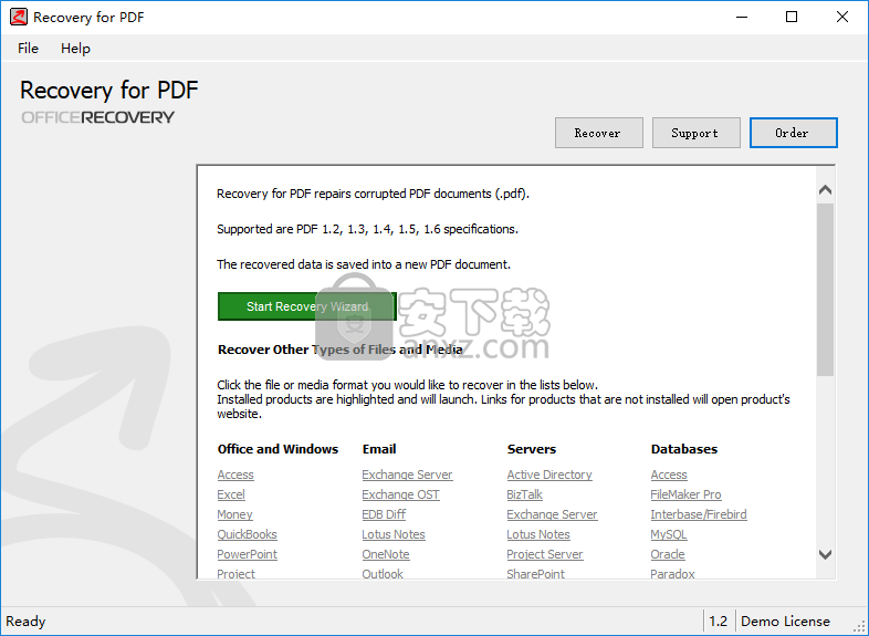 pdfļ޸(Recovery for PDF) v1.2.22190İ