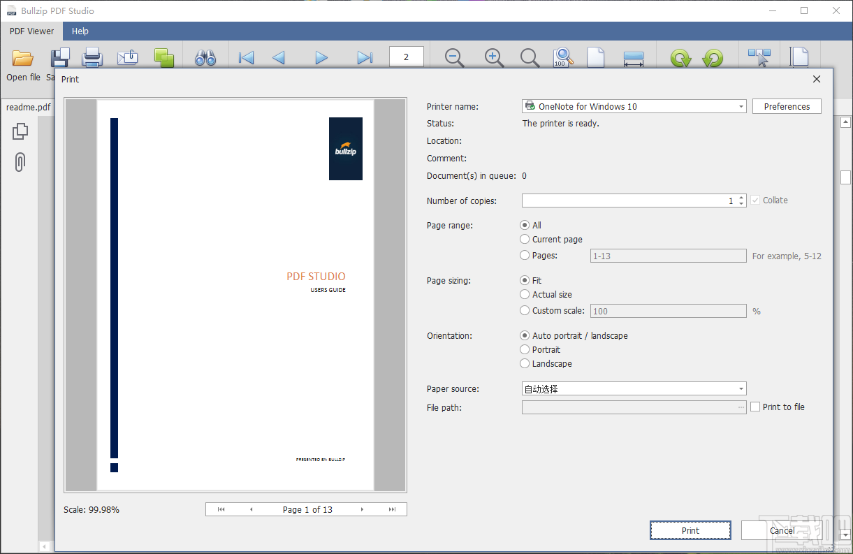 Bullzip PDF Studio(pdfĶ) v1.1.0.166ʽ