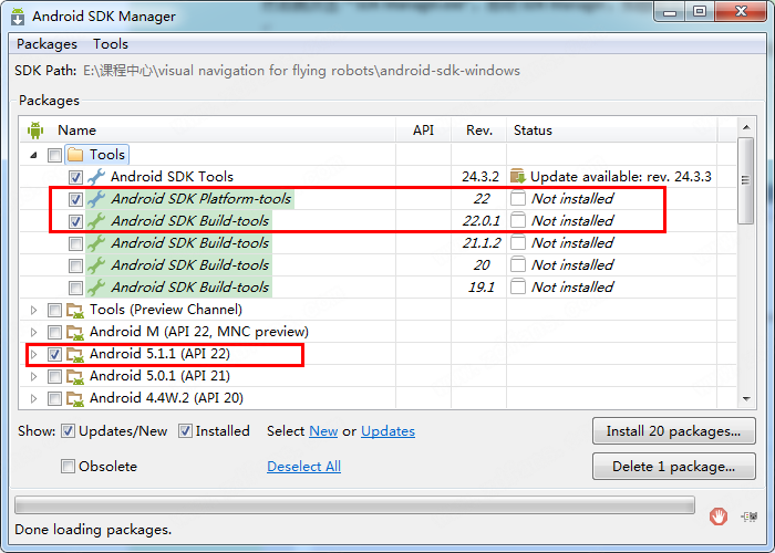 Android SDK v22.6.2İ