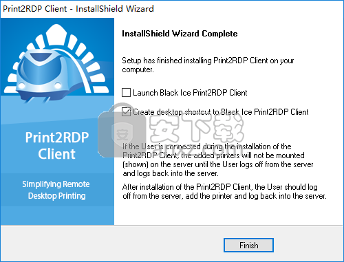 Black Ice Print2RDP Clientʽ