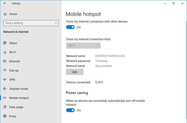 win10רҵйرMobile Hotspot