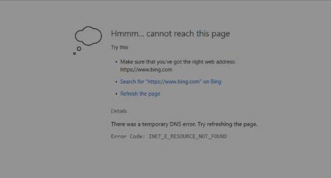 Win10 PC inet_e_resource_not_found 