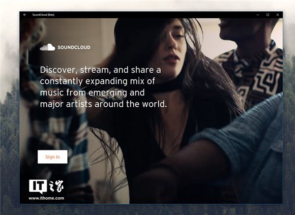 SoundCloudٷƳwin10 UWPBetaӦ