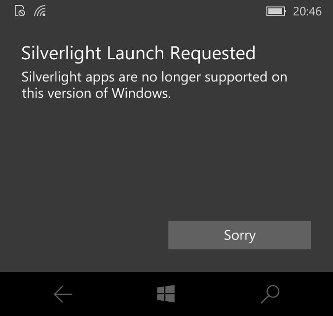 windows 10 Mobileڲ汾ƳSilverlight֧