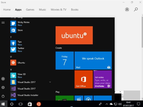 windows 10Ubuntu