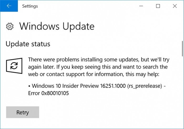 windows 10°Build 16251û