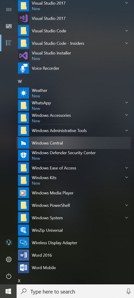 windows 10°17004ͣRS4֧ʼ˵UI