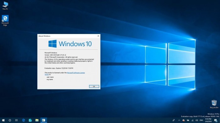 windows 10 Build 17115