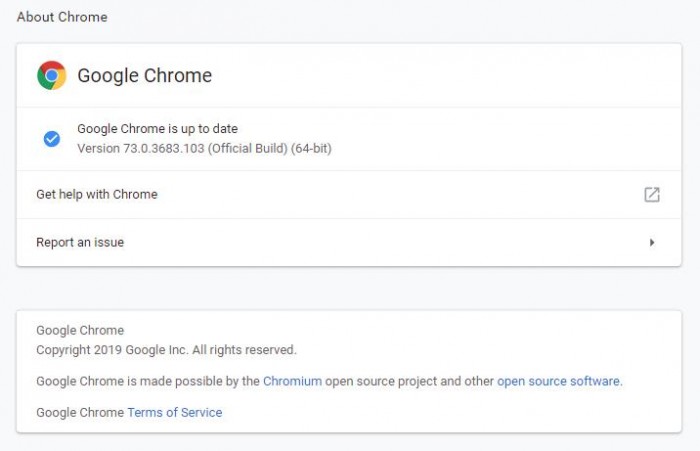 Google Chrome 73.0.3683.103 ʽ淢