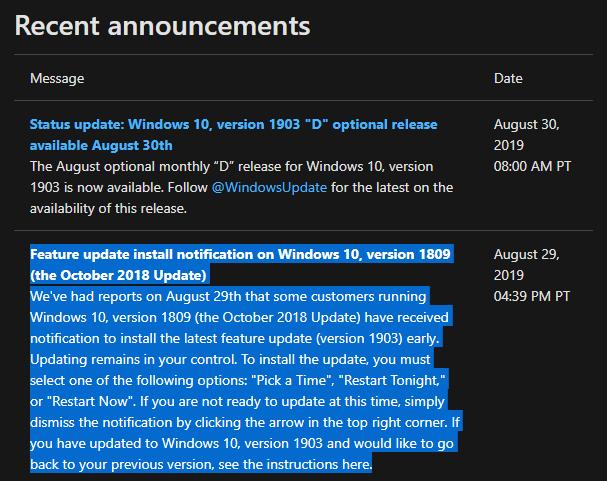 ΢֤ʵһЩwindows 10 1809ûǰյ1903