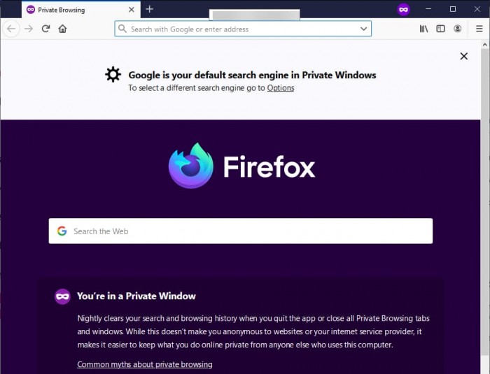 Mozilla Firefox 71û˽ģʽĬ