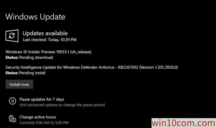 win10 20H1 Build 19033ʲô֪޸