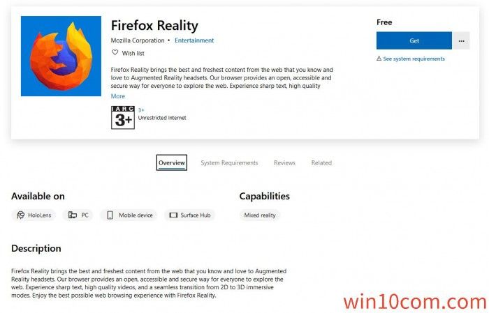 ýأFirefox RealityϼMicrosoft Store