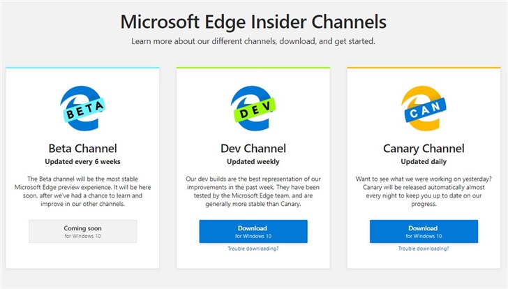 ΢ƳWin10 Edge Dev/ Canary£Ľ