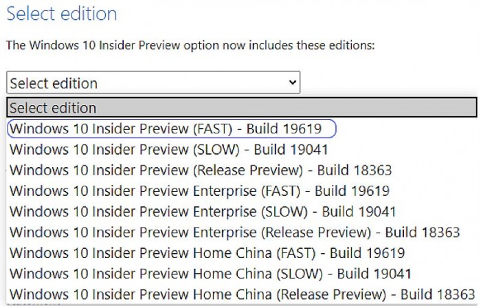 Win10 Build 19619 ISO