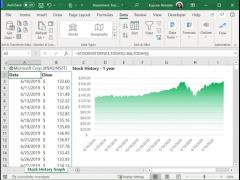 Microsoft Excel¹ܣSTOCKHISTORY