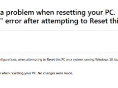 Win10 Reset This PCܳBUGʱ