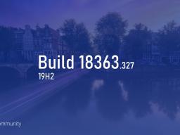 ΢Win10 19H2 Build 18363.327 Ԥ