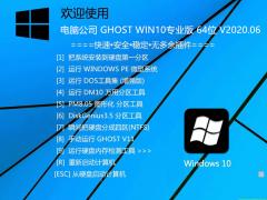 Թ˾ Win10רҵ 64λ V2020.06_Version 2004