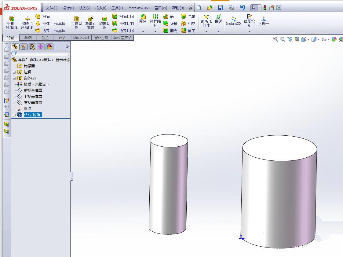 SolidWorksвԲ֮ķ