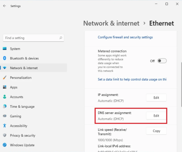 Win11DNS over HTTPS