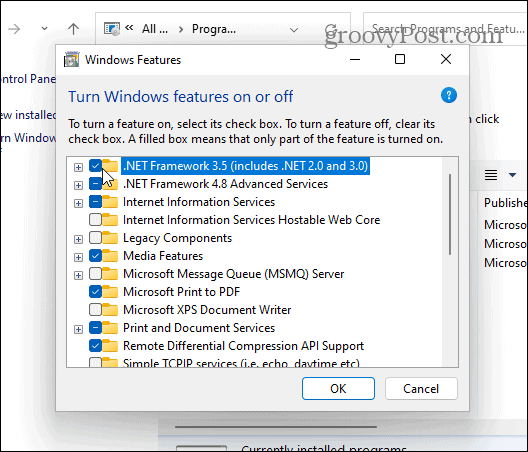 Win11ϵͳ .NET Framework 2.0  3.5ļ