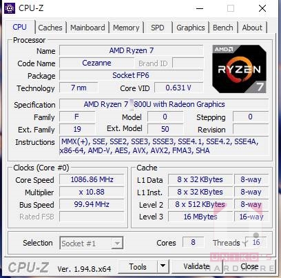 AMD Ryzen 7 5800U׼ܷ